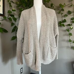 Gray oversized cardigan